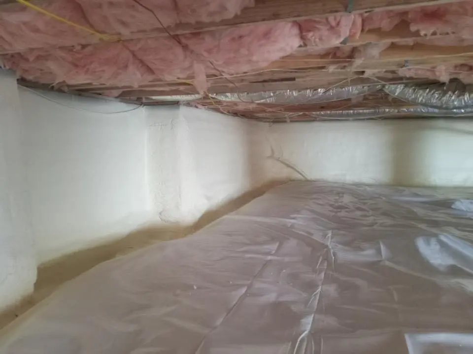 Crawl space encapsulation with closed-cell spray foam for Roof Maintenance in Chattanooga